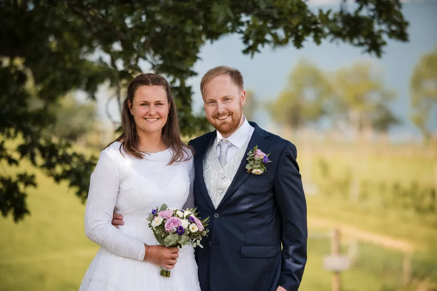 Stille øyeblikk før vielsen